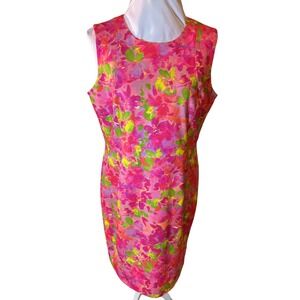 NWT $180 Peace of‎ Cloth New York City Floral Dress Sleeveless Size L